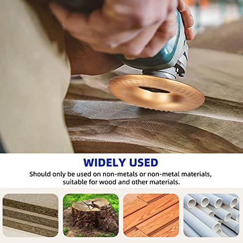 Neuermond (Upgraded) 4Pcs Wood Carving Disc Set With Universal Grinder Wrench For 4" Or 4 1/2" Angle Grinder Attachments With 5/8" Arbor, Wood Shaping Wheel Grinder Cutting Disc Grinding Disk #TOP6