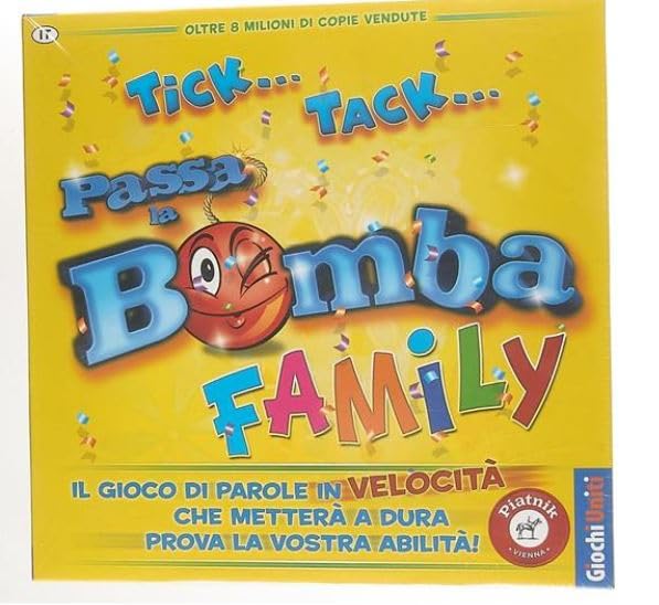 Passa la bomba' family's Tick Tack... Giochi Uniti, Gioco da tavolo, Edizione italiana, 3-8 giocatori GU639