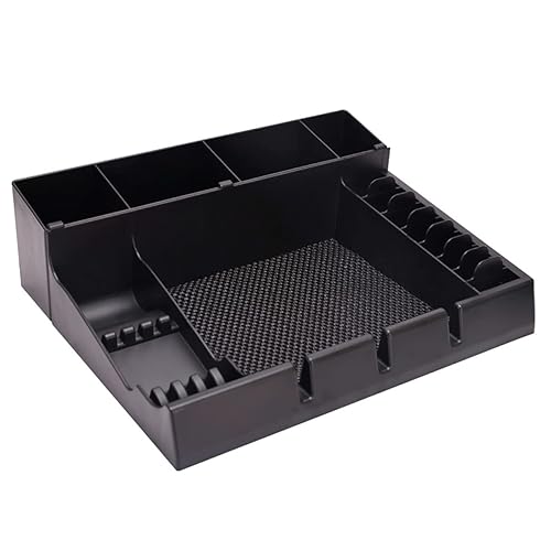 Beavorty Bandeja de cortapelos práctica decoración de peluquería bandeja de cortapelos soporte para cortaúñas estuche organizador de cortapelos de