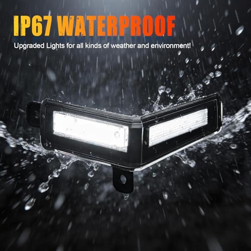 Image of R&F Auto LED License Plate Lamps 3 in 1 tag lights for 2022-2026 T'oyota Tundra (Gen III, XK70), License Plate Lamp and Reverse /Back up /Running Lights' function included