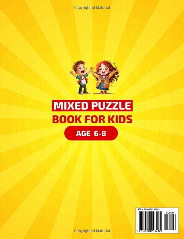 Miniatura 2 de MIXED PUZZLE BOOK FOR KIDS AGE 6-8 Boost Your Child's Brainpower with Fun and Challenging Word Search, Sudoku, and Maze Puzzles