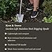 Kent & Stowe Garden Life Stainless Steel Digging Spade, Light and Compact Traditionally-Styled Garden Tool, All Year Round Made from Stainless Steel and Ash Wood