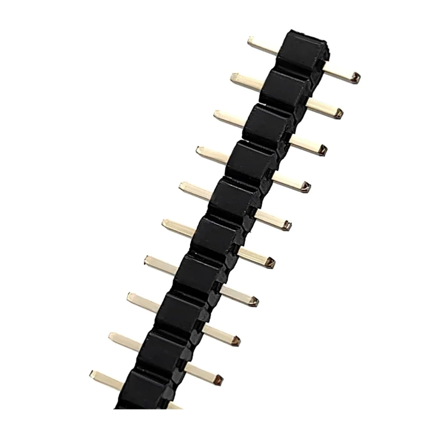 100pcs 2.54mm Short Low Profile L7.5/8.5/9.5/10.5mm 1x2/3/4/5/6P Straight Single Row 0.8U Gold PCB Connector Male Pin Header(L7.5mm,40P)