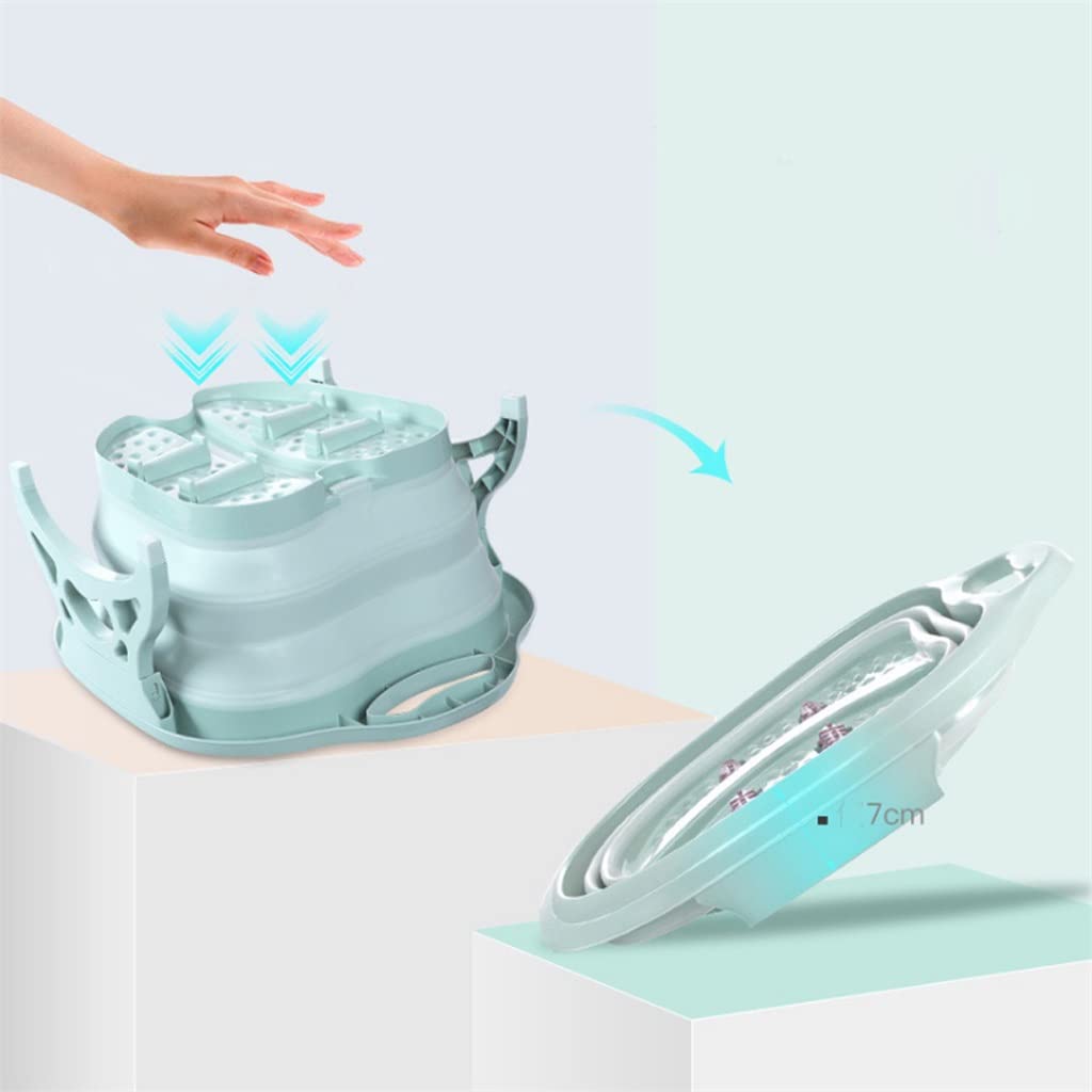 Bañera para pies Plegable SPA pedicura Cubos bañera de Agua Caliente baño remojo pies contenedor Grueso Resistente Lavabo de plástico Noble ambición Estrella de luz To Pursue Happiness