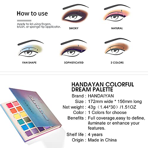 Una palette di 30 colori di ombretti, altamente