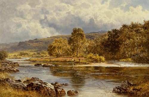 Toile murale pour habiller un mur vide : tableau paysage gallois 60x90cm
