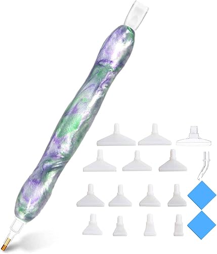 Kit de herramientas de accesorios de pintura artística de diamante para adultos, bolígrafo de taladro de arte de diamante 5D, puntas de lápiz