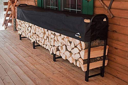 image for ShelterLogic 12' Adjustable Heavy Duty Outdoor Firewood Rack with Stee