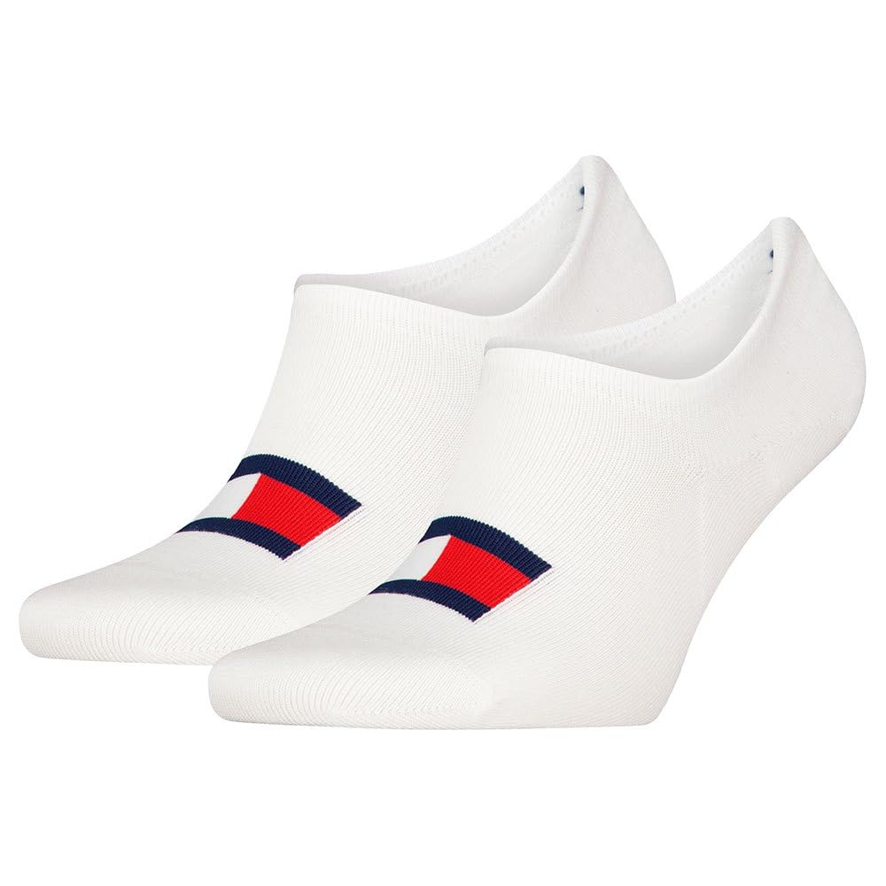 Tommy Hilfiger TH UNI TJ FOOTIE 2P FLAG, White, 35-38
