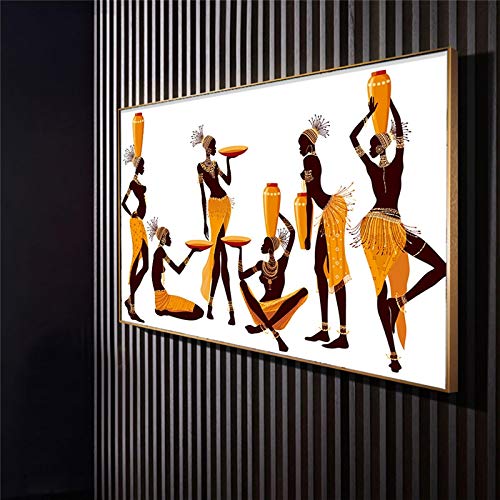 Cuadros de mujeres africanas abstractas posters lienzo 80x160cm minimalistas salon