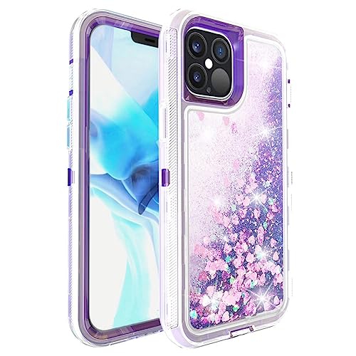 Coque iPhone 11 Pro paillettes violette anti-choc 360