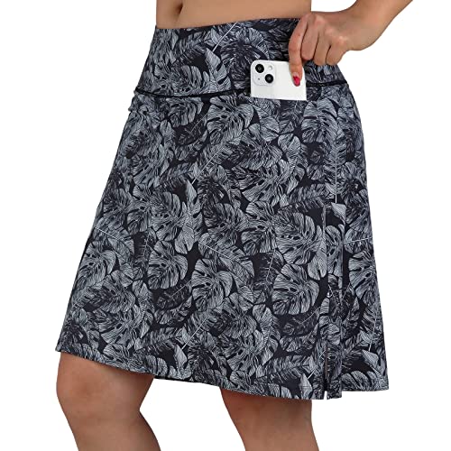 beroy Skorts Skirts for Women,20" Knee Length Skirted for Women,Athletic Skirt with Shorts