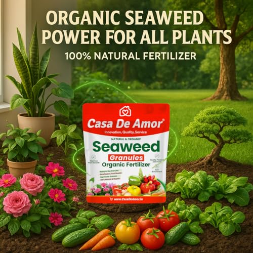 Image of Casa De Amor Seaweed Granules Organic Plant Food, Plant Growth Promoter, Suitable For All Types of Plants (900 gm)