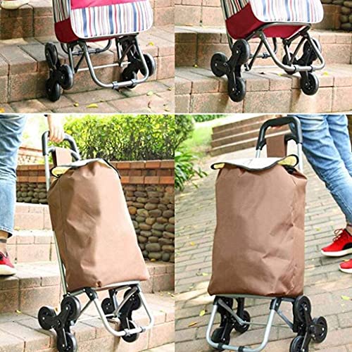 Einkaufstrolley auf Rädern Multifunktions-Einkaufswagen Trolley auf 6 Rädern Tragbarer Supermarkt-Trolley aus… – Bild 6
