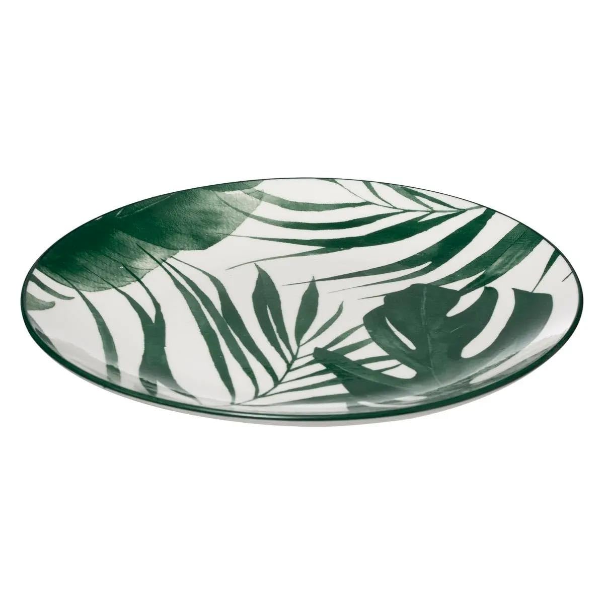 Secret de Gourmet - Service de Table 18 Pièces "Palme" 26cm Vert