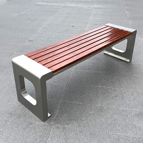 Banco Exterior, Banco de Jardin para 2 Personas, Bancos de Exterior para Todo Tipo de Clima con Capacidad de Peso de 400 kg, para Patio, Porche, Patio Trasero y Parque(120*40*45cm/47*16*18in)