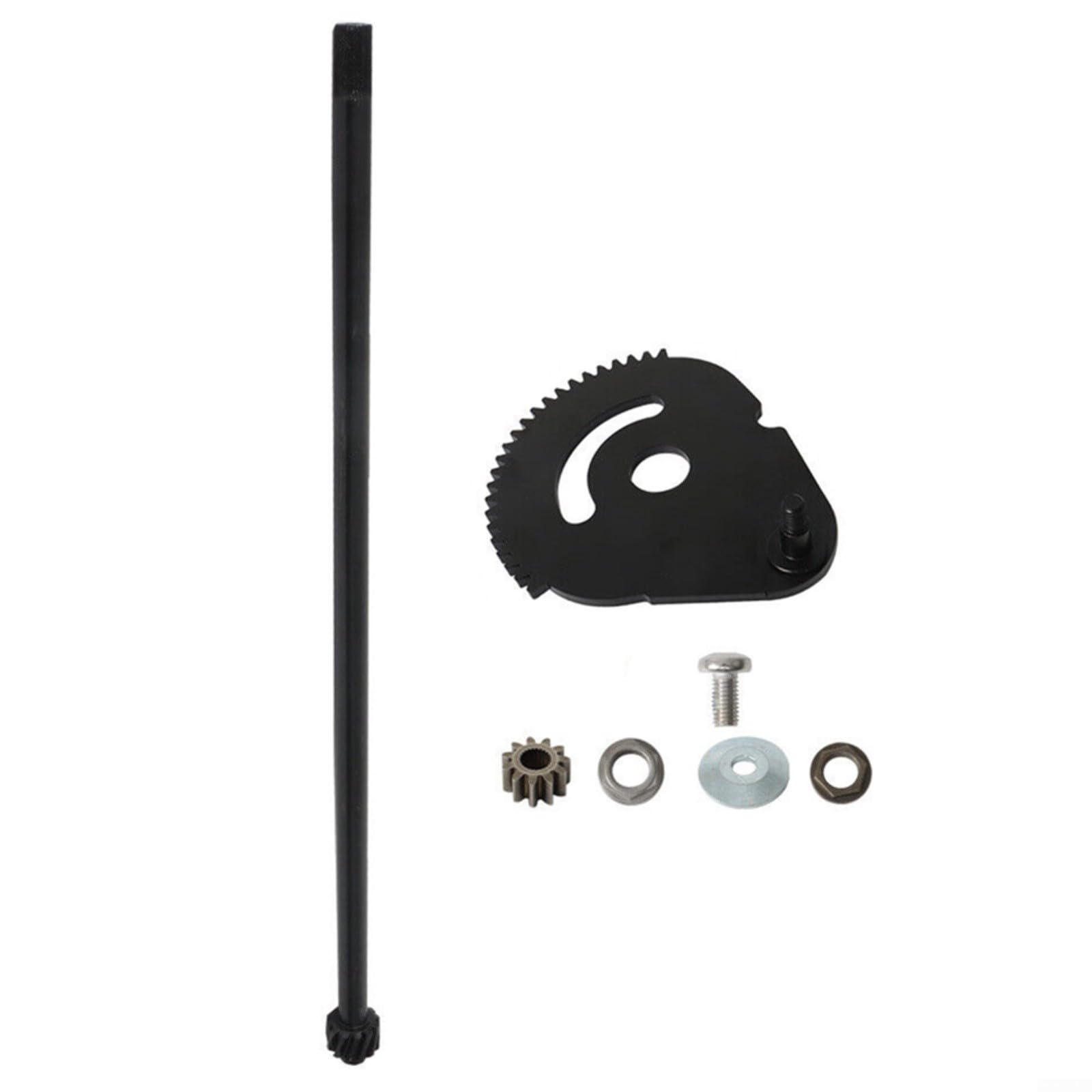 Para eje de barra de dirección resistente y kit de engranajes que incluye bujes para cortacésped Craftsman y cortacésped 738-0919B, pieza de repuesto fácil de instalar para un funcionamiento