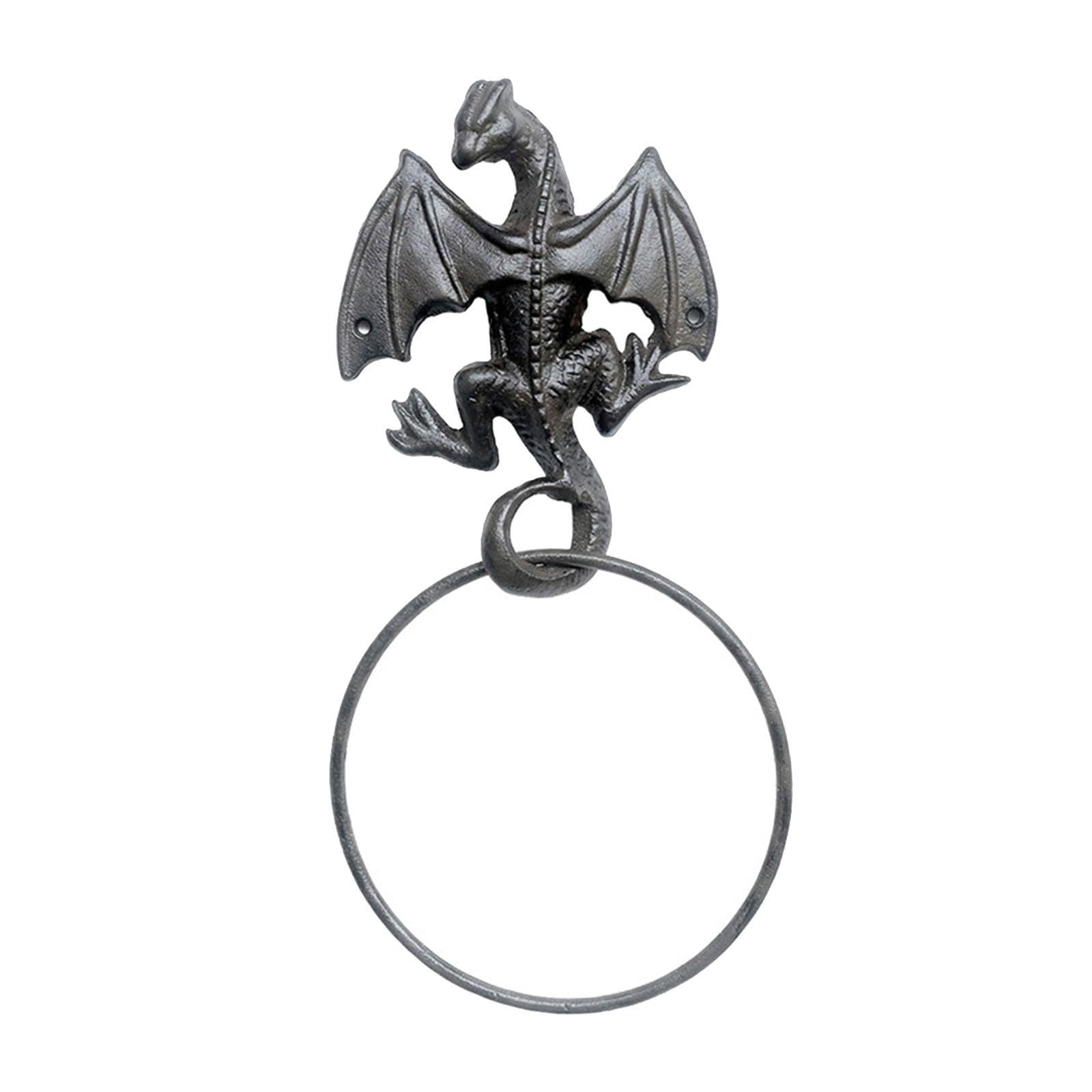 Portasciugamani a Forma di Drago, in Stile Country retrò, Accessorio Decorativo per Lavanderia, Cucina E Bagno, Style B