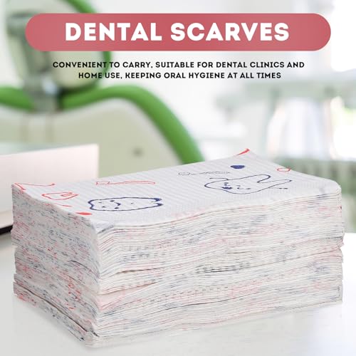 Bavoirs dentaires jetables Kichvoe 80 unités avec serviettes double couche