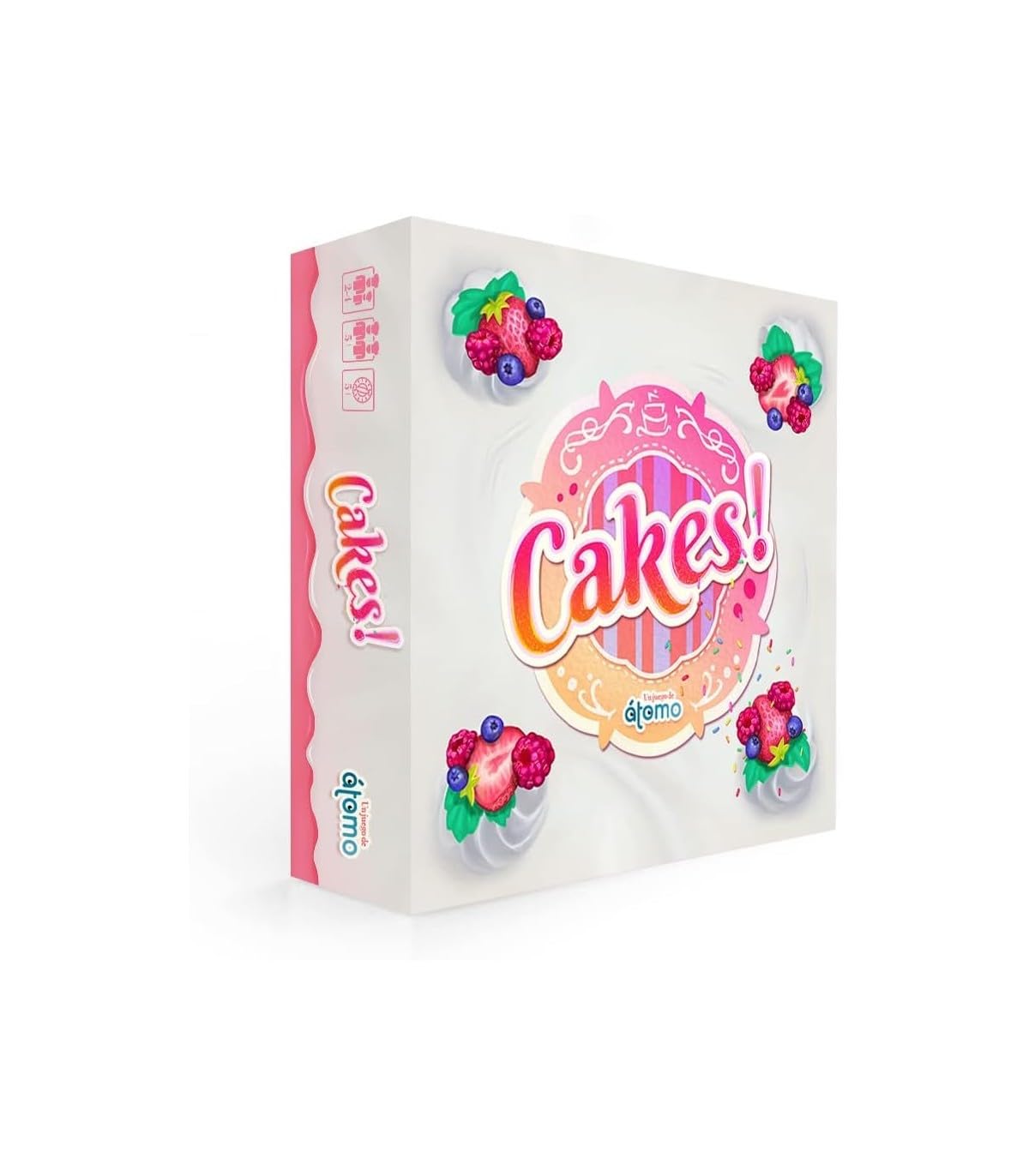Atomo Games Cakes! The Board Game, 2 to 4 Players, Ages 5 and Up, 15 Min Gameplay, Family-Friendly, Red, Blue, Green