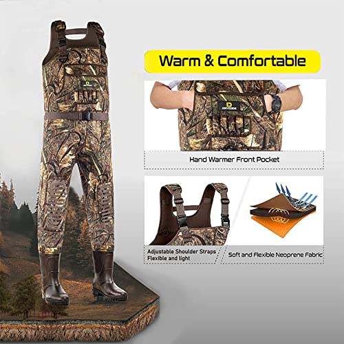 Drycode Waders For Men With Boots, Waterproof Neoprene Chest Waders ​For Women, Duck Hunting/Fishing Waders #TOP2
