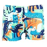 Happy Cherry Boys' Outdoor Swimming Boxers Cartoon Pattern Quick Dry Swimwear Shorts 3-4 Years Green