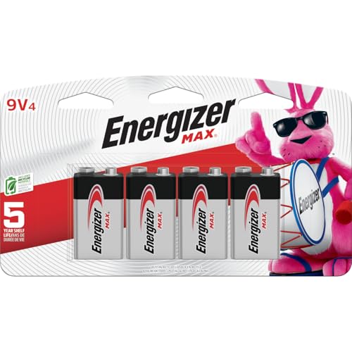 Energizer MAX 9V Batteries (4 Pack), 9 Volt Alkaline Batteries - image 9