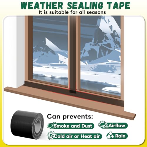 Image of Window Sealing Tape, Window AC Sealing Around Vents,Insulation,3 Inch Wide