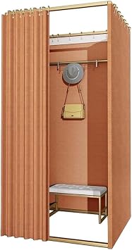 dressing room Pink Temporary Dressing Room Mobile Clothing Store Fitting Room removable Dressing Room gold room divider DIY Temporary Locker Room fitting room