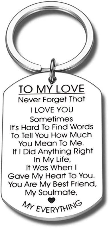 To My Love Keychain Gift for Husband Wife Anniversary Valentines Day Birthday Boyfriend Girlfriend Soulmate Lover Him Her Women Men Best Friend Family-image-39