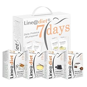 7-Day Protein Diet Kit | Sweet Option | 28 single-serving preparations for breakfast, lunch, snack and dinner with high protein value and low carbohydrate and sugar content