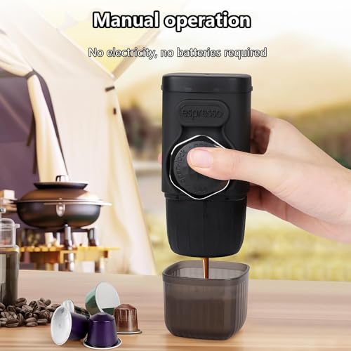 Cafetera portátil de mano 2 en 1 con tanque de 100 mL miniatura 5