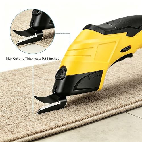 2000Mah Electric Sewing Scissors, 10000RPM Cordless Electric Scissors for Fabric,Battery Powered Scissors, Super Automatic Scissor Rotary Cutter for Crafting,Cardboard — view 4