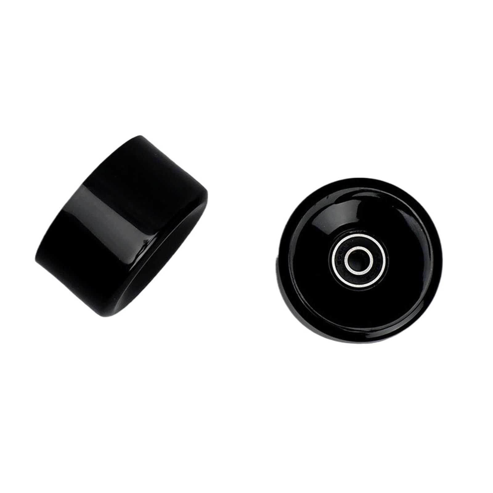 Générique Compatible avec Les Roues en PU Noir 65x36MM 78A, roulements ABEC-9 for Patins à Double rangée, Skateboard AMB289