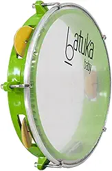 Pandeiro Abs Junior Pele Cristal Verde 08" Batuka- Luen