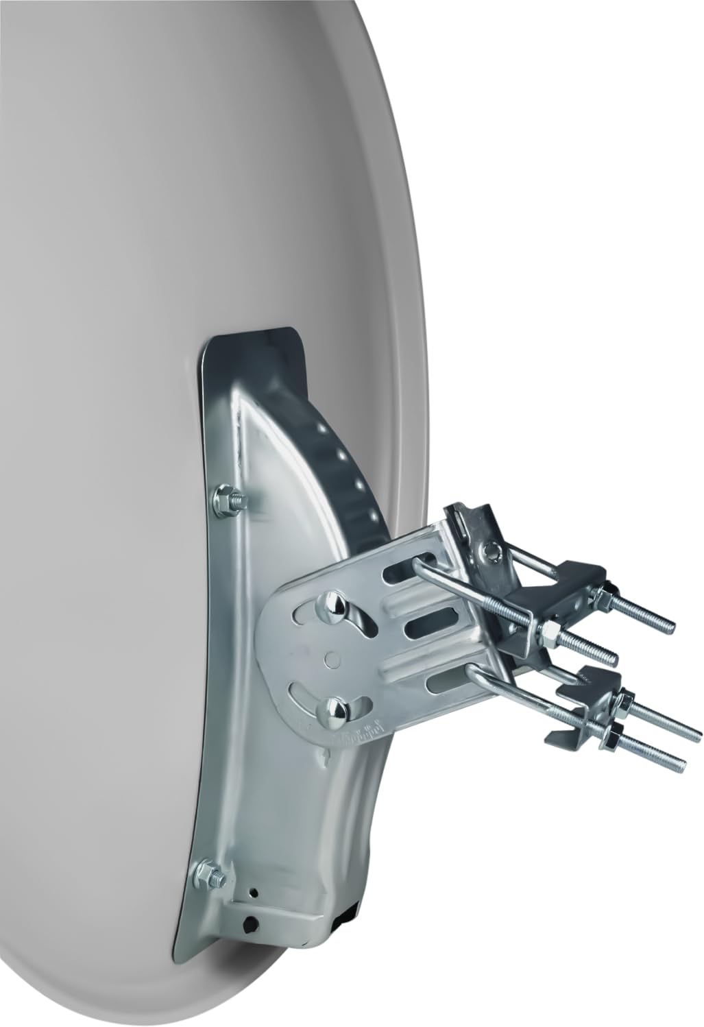 TELESTAR DIGIRAPID 80 S – Antena parabólica (80 cm, acero, soporte LNB de 40 mm) – Gris claro