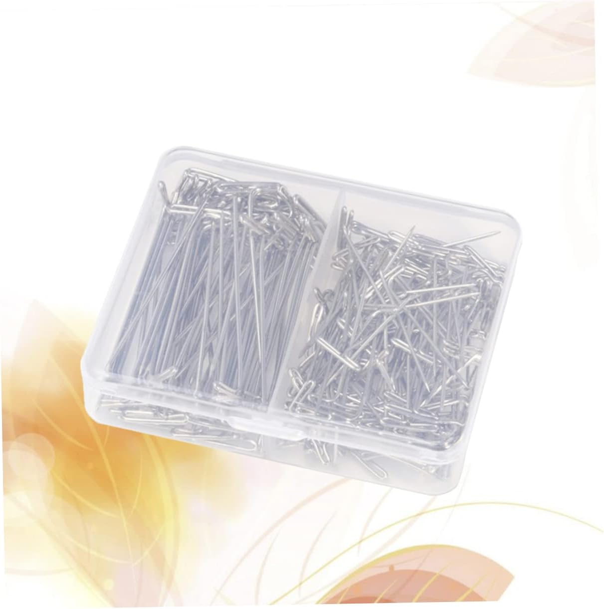 150pcs Pin Set Stainless Steel Wig T-pins for Sewing Blocking and Crafting with Convenient Storage Box