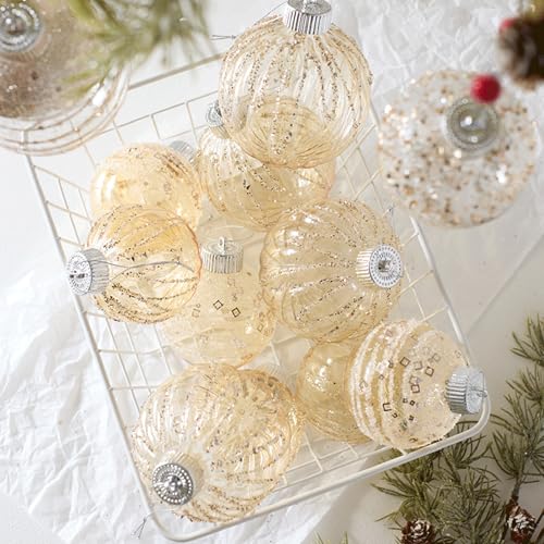 Décoration de Noël à offrir en cadeau ou pendentif de table au script doré chic - 6
