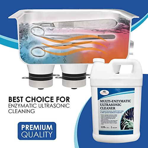 Northwest Enterprises Multi-Enzymatic Ultrasonic Cleaner Solution For Surgical Instrument And Equipment Reprocessing. Concentrated. One Gallon. #TOP3