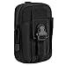 MoKo Molle Edc Bolso Universal del Senderismo Móvil de 6.7", Compatible con iPhone 13 Mini /13/13 Pro, iPhone SE 2020/ SE 3 2022, iPhone 12 Mini/12 Pro MAX/iPhone 11 Pro MAX, Galaxy S10 e/S10 - Negro
