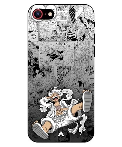 Image of Premium Anime 2 Case for iPhone 8 (Glossy Finish) Soft-Touch Metal TPU Back Cover, Shockproof, Designer, Aesthetic Mobile Phone Case