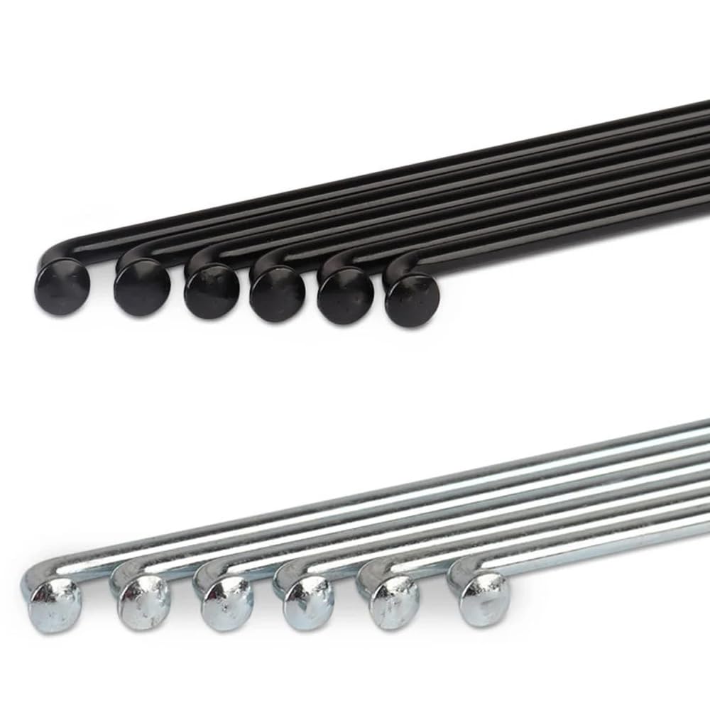 Szprychy do roweru elektrycznego 12 G, średnica 2,6 mm, 20/40 szt., srebrne koła motocyklowe, szprychy z sutkami, 45-306 mm, J Bend, szprycha rowerowa do roweru elektrycznego, trójkołowca,