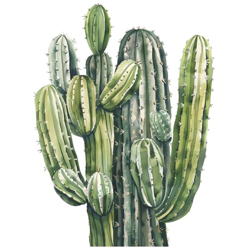 Vinilos decorativos de cactus grandes para pared miniatura 4