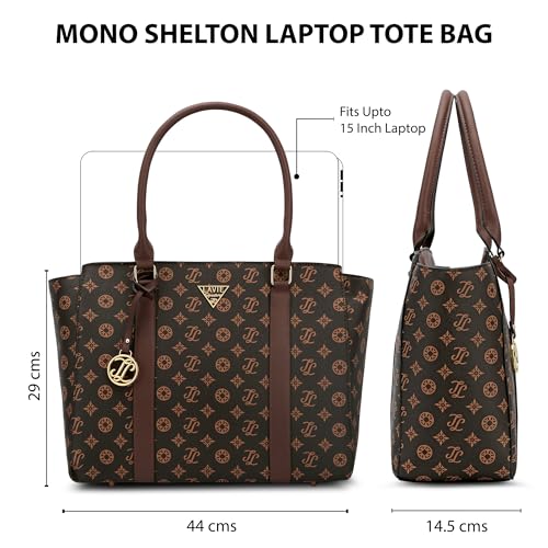 Image of Lavie Signature Women's Mono Shelton Tote Bag | Tote Handbag for Work | Ladies purse | Stylish Shoulder Bag | Gift for Women
