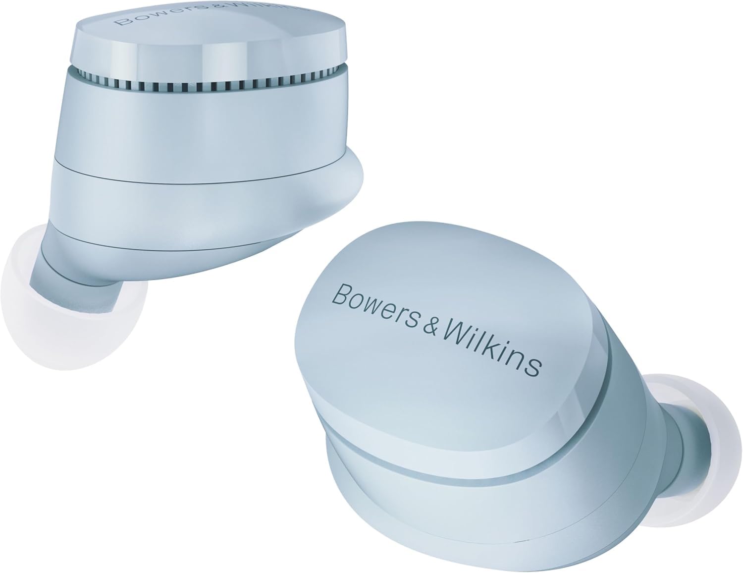 Bowers & Wilkins Pi6 Wireless True Wireless Headphones with Bluetooth, aptX, Active Noise Cancelling (ANC) and Integrated Microphones – Glacier Blue