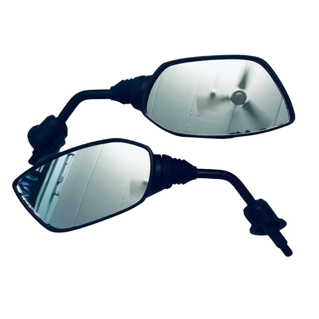 VTRUST Shatterproof Side View Glass Rear View Mirror, Compatible for TVS Ntorq 125cc (Left Hand, Right Hand)-image-34