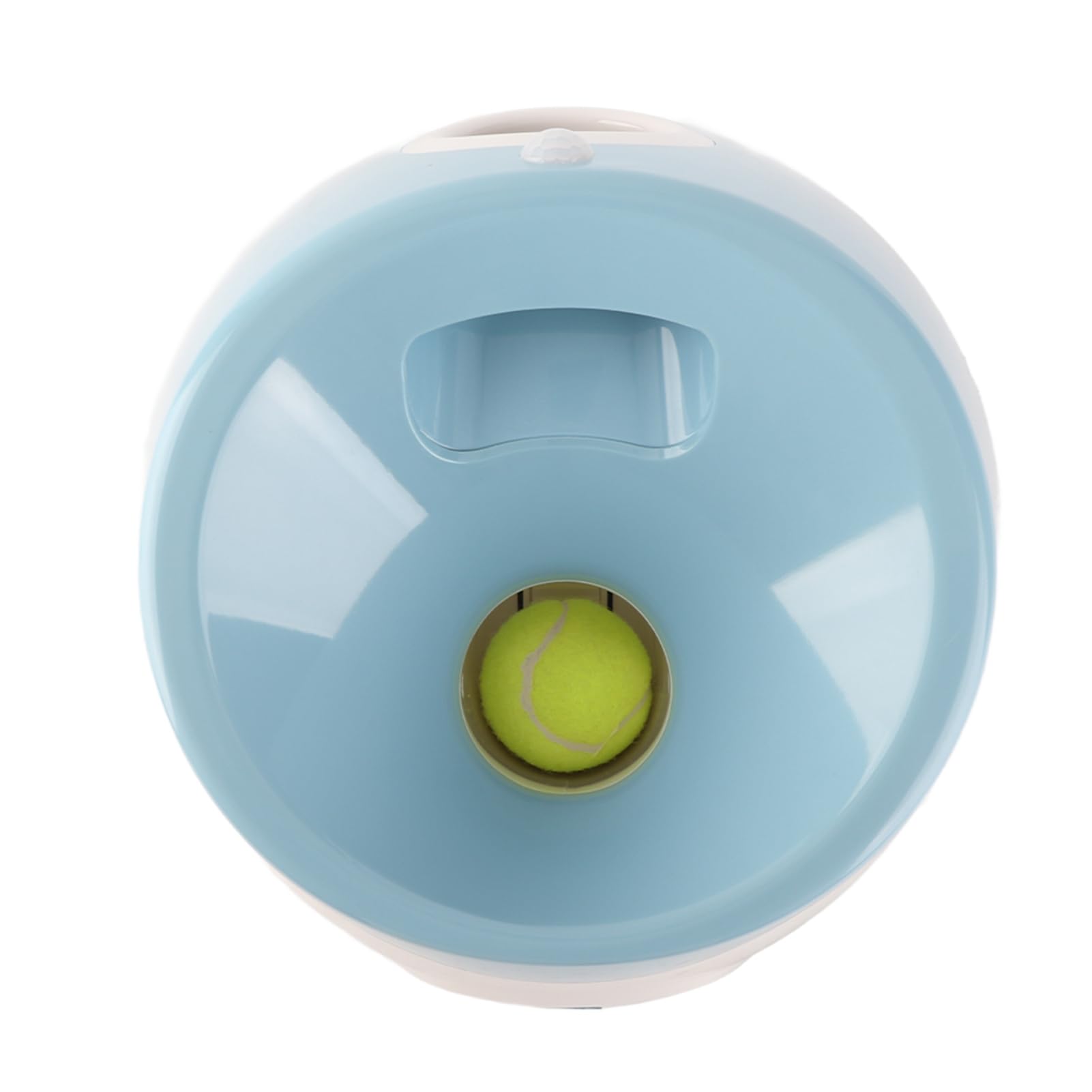 YUYTE Automatischer Ballwerfer für Hunde – Interaktives Spielzeug mit 3 Bällen, ideal für kleine & mittelgroße Hunde, Indoor & Outdoor nutzbar, hellblau