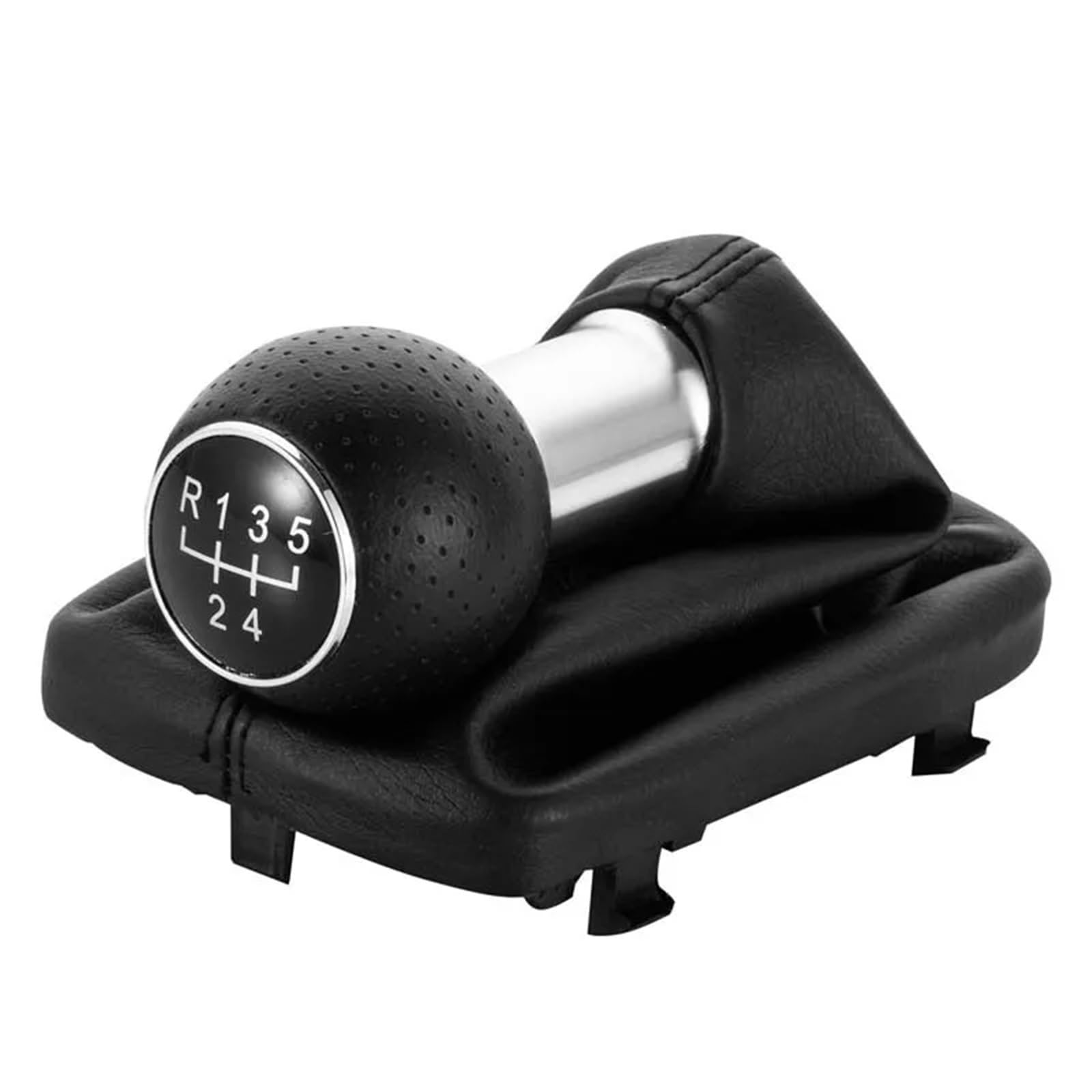 Lzbzhb One Color 5/6 Speed Manual Car Gear Shift Knob Stick Lever Shifter Handball Gaitor Boot For A3 For S3 2001 2002 2003 Gear Shift Knob(5 Speed Blackline)