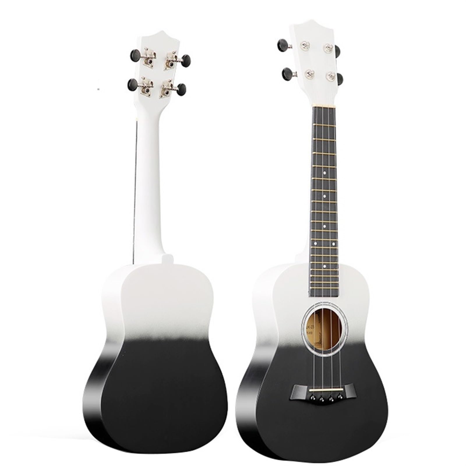 ukulele Modello Entry-level Da 23 Pollici Per Principianti Per Suonare Il Pianoforte Colorato Per Esercitarsi Con L'ukulele(Color:Black)