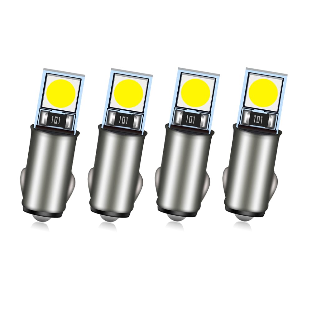 Bombillas LED BAY9S 24V Azules – Pack De 4, 100 Lúmenes, 5050 SMD – Para Luz De Matrícula, Interior, Lectura